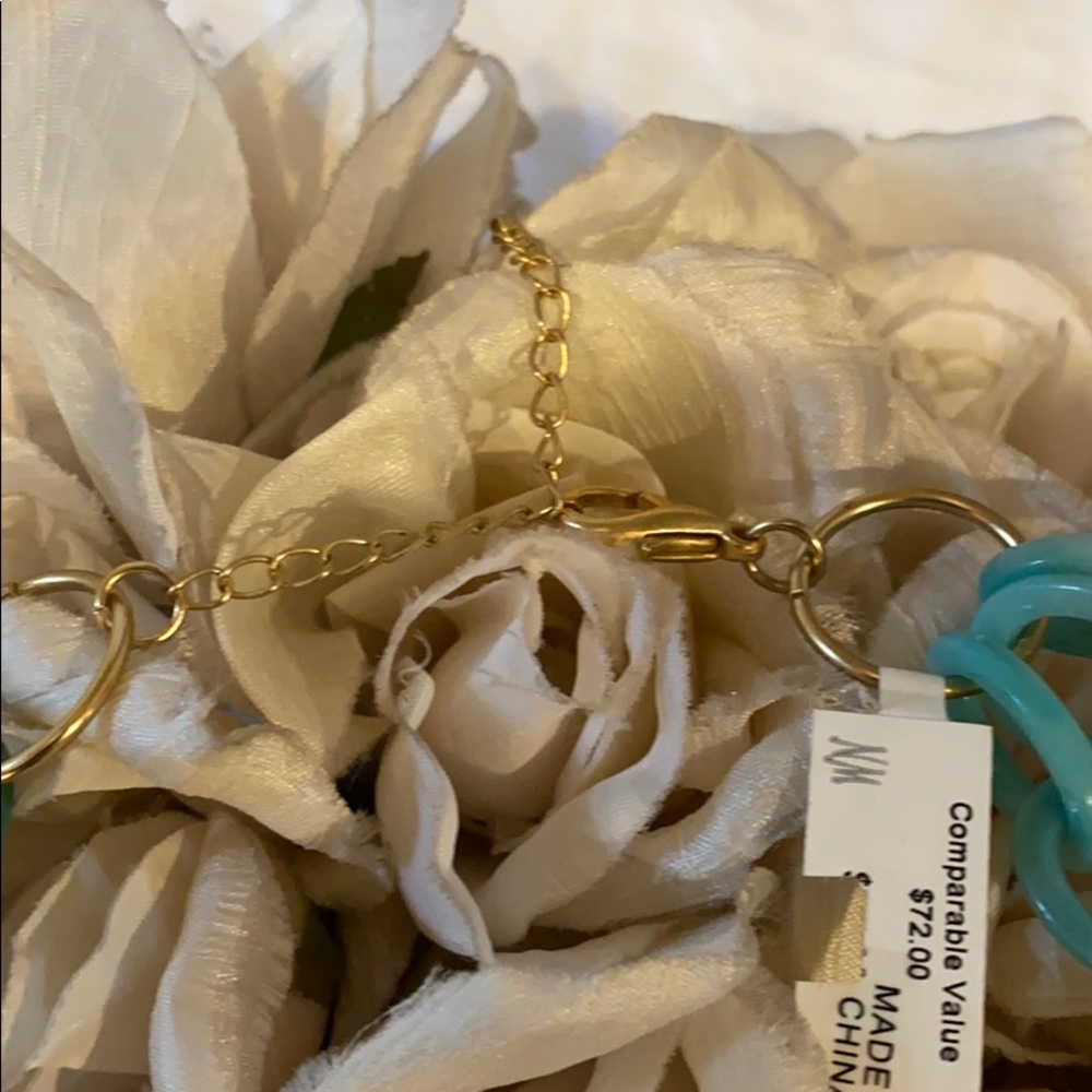 PANACEA TURQUOISE RESIN 3 STRAND NECKLACE FROM NEIMAN MARCUS NWT - Picture 7 of 13